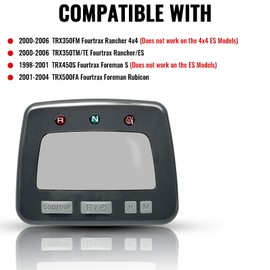 Speedometer Meter Dash Upper Cover for Honda Rancher 350 TRX350FM TM TE 2000-2006, for Foreman 450 TRX450S 1998-2001, for Foreman Rubicon 500 TRX500FA 2001-2004 Replace #37201-HN0-A01