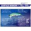 R1215-GHIW 3D Inshore Surface Minnow, Color, Sardine, 90mm 3-1/2"