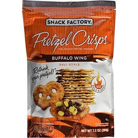 Snack Factory Pretzel Crisp Bfflo Wng, 7.2 Ounce (Pack of 4)