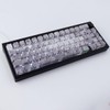 PBT Keycaps 131 Keys Rose Coast Grey Keycaps, Double Shot
