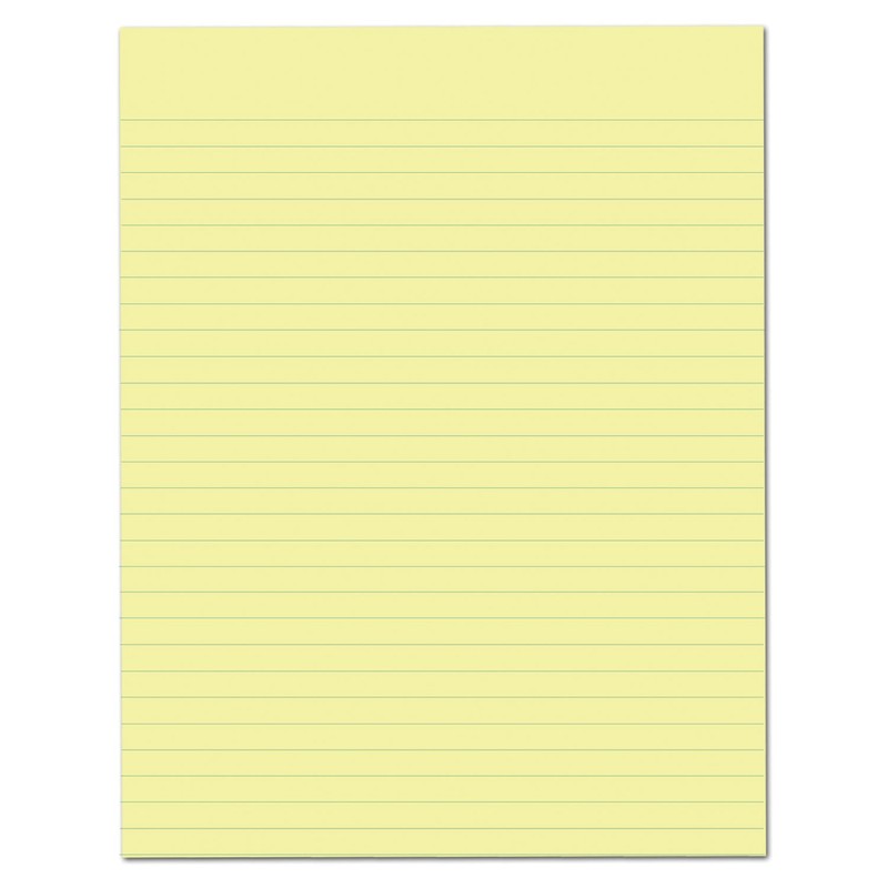 Ampad Evidence Glue Top 8-1/211 Pads, Narrow Rule, White, 50