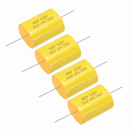 MECCANIXITY 4Pcs Condensador Divisor De Frecuencia 33uF 250V Condensador De Audio Para Altavoces No Polarizado De Polipropileno MKP
