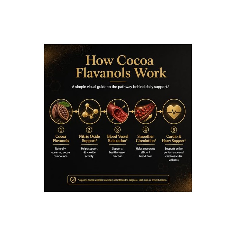 High Flavanol Cocoa Powder 245g, 1200mg Cocoa Flavanols & Flavonoids