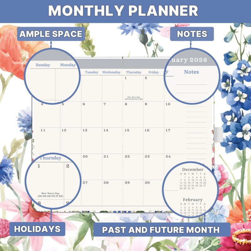 2026-2029 Pocket Calendar - Pocket Planner from Jul. 2026 to