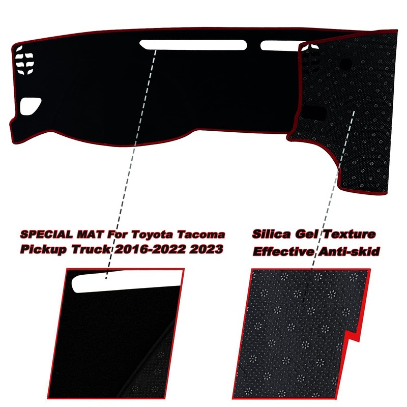 KEEGTBOX Dash Mat Cover Interior Dashboard Protection pad Compatible with