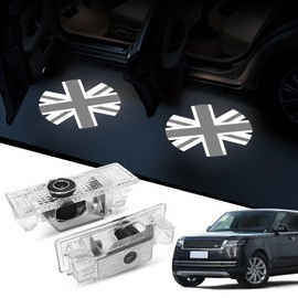 2Pcs Car Door Light Logo Projector for Range Rover Discovery 2010-2023 Accessories, Non Fade Courtesy Projector Laser Lamp, Welcome LED Ghost Shadow Puddle Lights