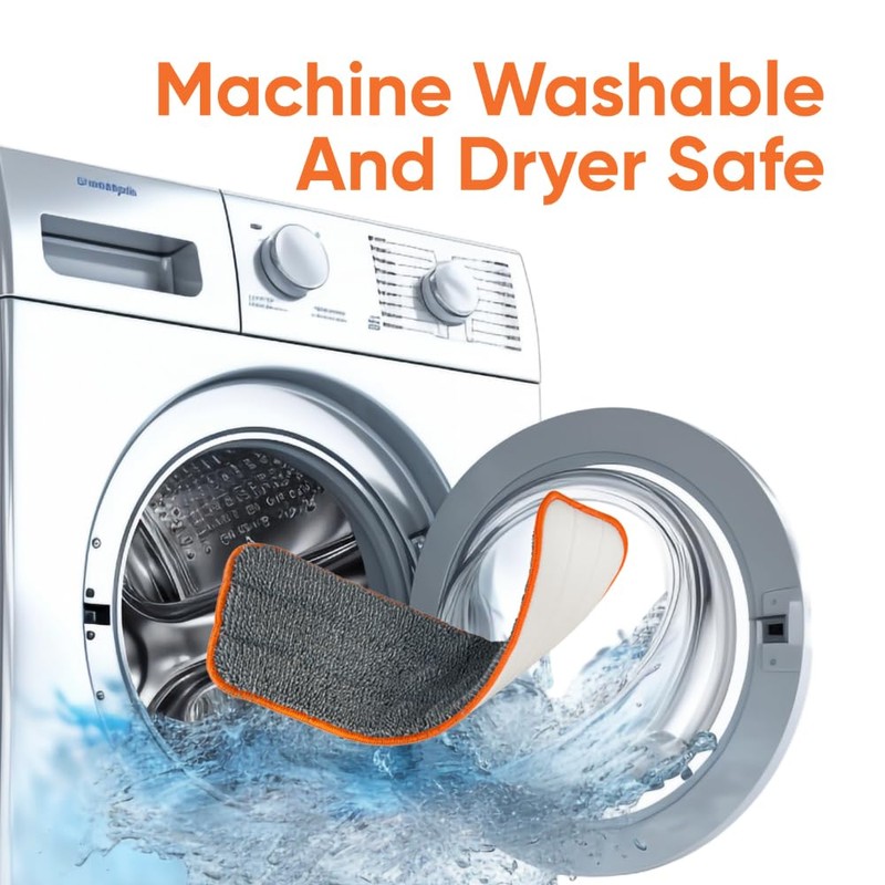 Superio Self-Wringing Microfiber Cleaning Mop, Hands-Free Miracle Flat Mop with