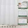 NAEMBCU No Hook Sunflower Shower Curtain with Snap in Liner