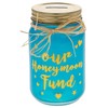 Glamorous Jam Jar Savings Bank Money Box - Our Honeymoon