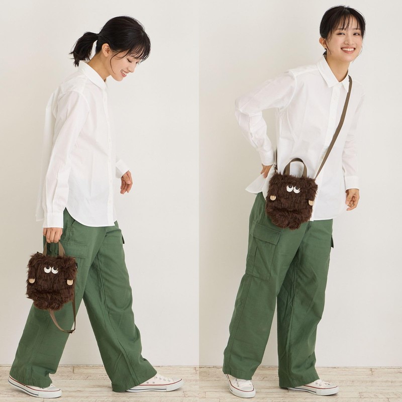 Route 0656 BR POINT-handle Mini Tote Bag with Shoulder Bag