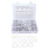 470Pcs Sealing Washer Aluminum Alloy Round Flat Washer Assortment Kit