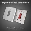 BG Electrical Cooker Control Switch Unit with LED Power Indicator,