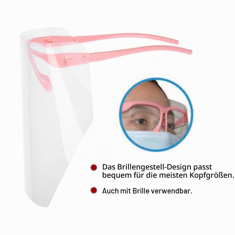 Mouth Guard Face Mask, Pack of 10 Anti-Fog Visor for