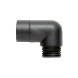 OFFO Shower Head Elbow Adapter, All Metal Handheld Shower Head Elbow Adapter Shower Arm Angle Adapter 90 Degrees, Matte Black