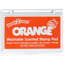 READY 2 LEARN Scented Stamp Pad - Citrus - Orange - Non-Toxic - Fade Resistant - Fun Art Supplies for Kids