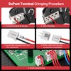 YUWEIC Ratcheting Wire Crimping Tool for AWG 24-16 Open Barrel