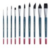 Transon 10pcs Natural Watercolor Paint Brush Set Professional for Watercolor
