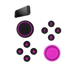 Thumb Grips for Switch 2,UYRUREL Cute Color 10 PCS Joystick Cap, Made Environmentally Friendly Silicone Material, Anti Slip and Sweat Proof,Black Red.