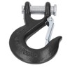 3/8in Clevis Safety Hook Steel 18000lbs Limit Capacity Antirust for