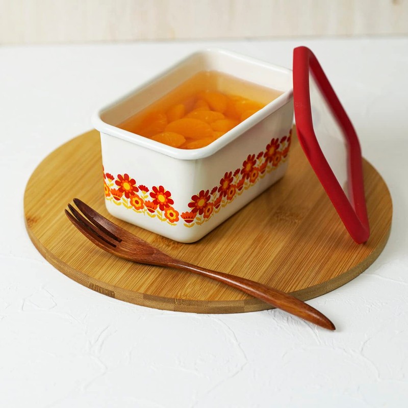 Fuji Hollow Deep Square Container Storage Container Memories Sunflower Pattern,