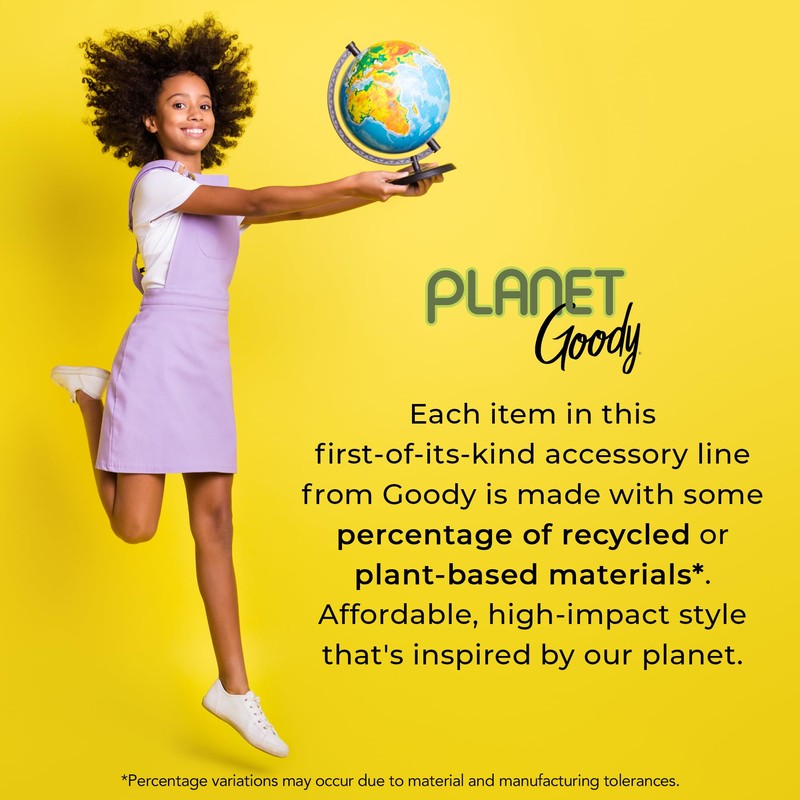 GOODY Planet Classic SlideProof Headbands 2ct Oatmeal and Navy