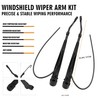 RigidWire 1 Pair Front Windshield Wiper Arm Kit Noiseless Rust