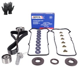 MOCA Timing Belt Kit Hydraulic Tensioner Valve Cover Gasket Compatible with 00-09 for Toyota Tundra 4.7L, 98-07 for Toyota Land Cruiser 4.7L, 02-10 for Lexus SC430 4.3L, 03-09 for Lexus GX470 4.7L