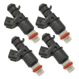 JESBEN 16450-ZY6-003 4 boquillas de inyectores de combustible, 4 agujeros con juntas tóricas de repuesto para Honda Outboard BF135 BF150 BF225 BF250 16450ZY6003