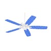 Gothic Punk Pattern Blue - Ceiling Fan Skin Kit fits