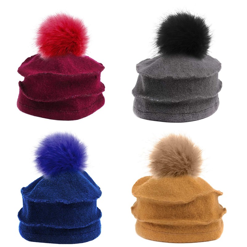 12 Pieces Faux Fox Fur Fluffy Pompom Ball with Removable