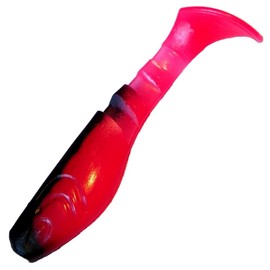 Relax Kopyto 3L Classic 3 Inch Rubber Fish 8 cm Colour Code S205 Japan Red Black Set of 10 Softbait