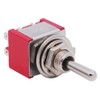 Twidec/6Pcs Mini Momentary Toggle Switch DPDT 3 Position 6 Pins