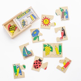 Handmade Puzzle “Color pencils” Montessori Waldorf Educational Wooden Toy Handmade