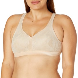 Playtex womens Playtex Women's 18 Hour Maximum Support Super Soft Wirefree Us4690 Bra, Taupe, 36DDD US