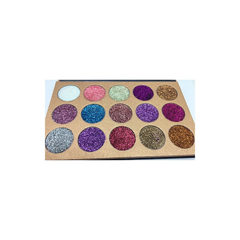 The Fabulous 15 Colour Eyeshadow Glitter Makeup Case