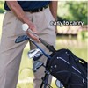 Golf Swing Practice Stick, Telescopic Golf Training Aid with Non-slip