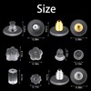 yolzhxe Pack of 500 Earring Closures, Plastic Ear Caps Stoppers,