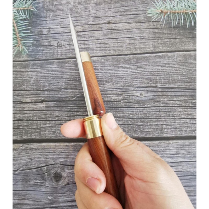 2 Pcs 9" Stainless Steel Ice Picks with Wooden Handle