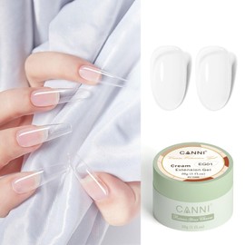 CANNI Builder Nail Gel, 1Fl Oz Clear Extension Gel for Nail Polish Jelly Strengthener Clear Color Builder Extension for Holiday Art Design for Girls DIY