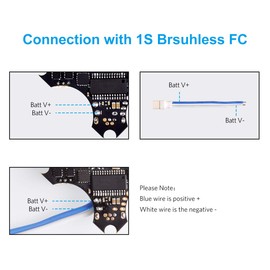 BETAFPV 6pcs BT2.0 Connector 55 mm 22AWG FPV Male Cable for FPV 1S TinyWhoop Drone Blade Inductrix