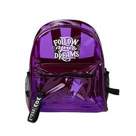 WOW GENERATION Girl's Wow00047 Backpack with 32 cm, Transparent, Multicoloured, M