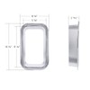 Chrome Plastic Interior View Window Trim Fits Kenworth W900L 1990-05,