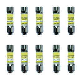 10-Pack New OEM LP-CC-12 LP-CC-12A LP-CC 12A 600Vac Class CC Time Delay Fuse Compatible with BUSSMANN LP-CC-12 Low-Peak Class CC Fuse