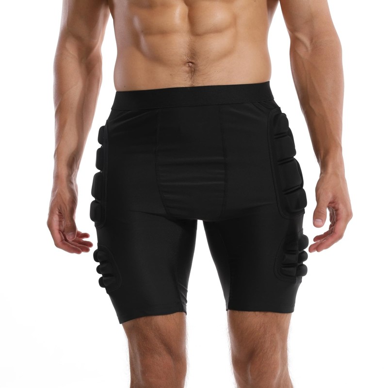 Topeter Impact Sliders Undershorts, Compression Padded Shorts for Soccer, Football,