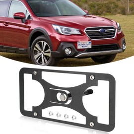 Front License Plate Bracket- Bumper Mounting, No Drill Front License Plate Bracket，Car Plate Frame Kit Fit for Subaru Outback 2015-2023，Installs in Seconds
