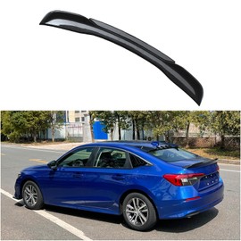 Axinda Rear Trunk Spoiler Wing Fit for Honda Civic 2022 2023 2024 2025 4 Door Sedan Spoiler Wing Lip Compatible with Civic Sedan Accessories (Glossy Carbon Fiber Pattern)