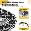 Chain Dog Leash Chew Proof, Metal Chain and Nylon Rope