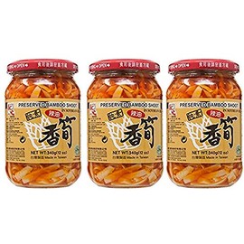 Master Preserved Crispy Chili Bamboo Shoot in Soybean Oil - 12oz (3 Packs)