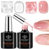 Gel constructor de uñas, 2 piezas de gel constructor transparente