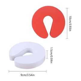 Clamping protection for doors, door clamping protection, pack of 6 pinch protection, door pinch protection for doors, windows, finger clamping protection, children's safety